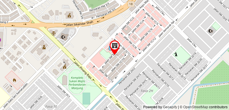 Bản đồ đến Khách sạn OYO 89960 Manjung Inn