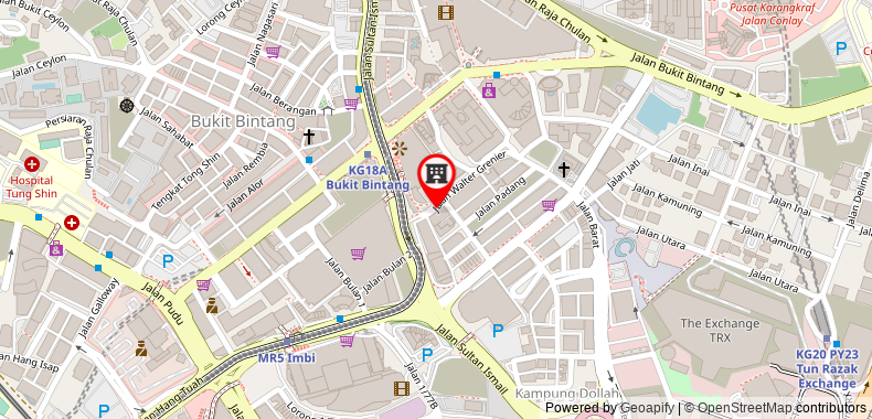 Bản đồ đến Khách sạn Royal Kuala Lumpur