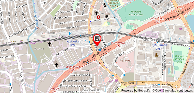 Bản đồ đến Khách sạn Sheraton Petaling Jaya