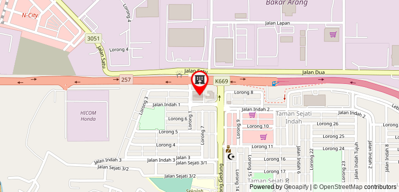 Bản đồ đến Khách sạn PUREST Sungai Petani