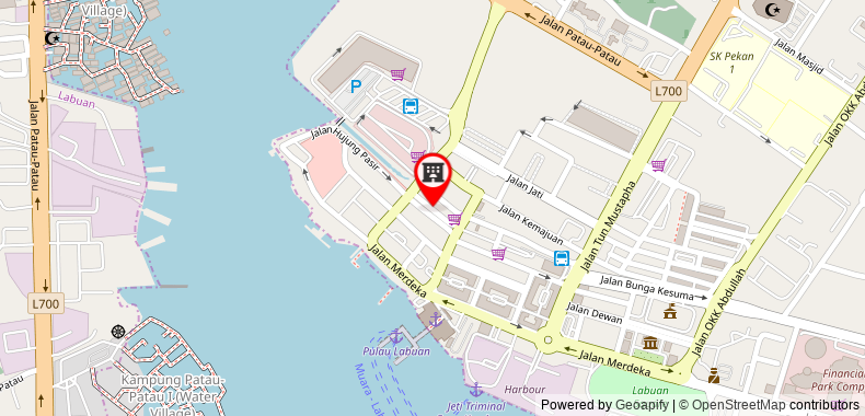 在地图上查看OYO890卡哈亞PK酒店