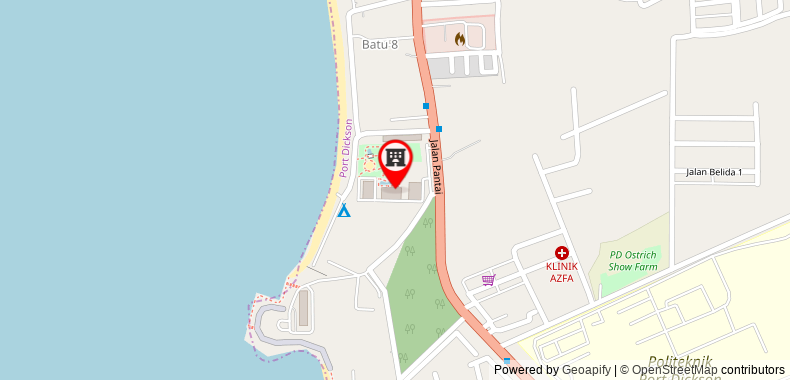 Bản đồ đến Khách sạn Ancasa Residences - Port Dickson by Ancasa s & Resorts