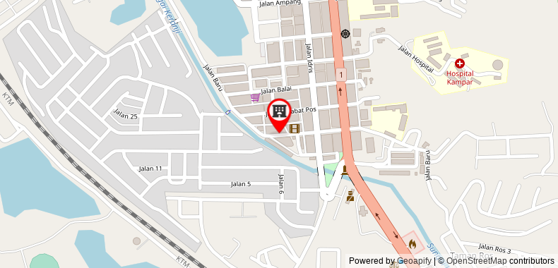 Bản đồ đến Khách sạn Kampar Boutique (Old Town - Cinema)