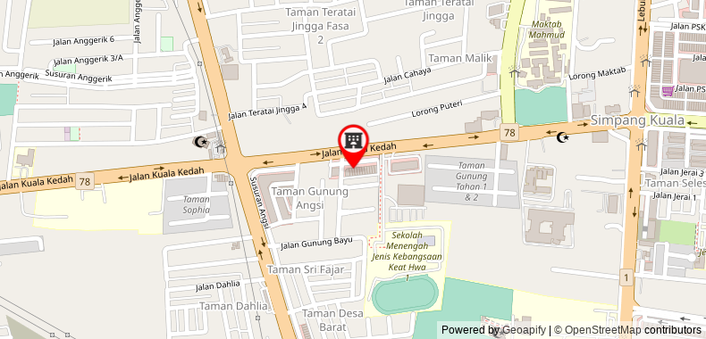 Bản đồ đến Khách sạn The Leverage Business (Kuala Kedah)