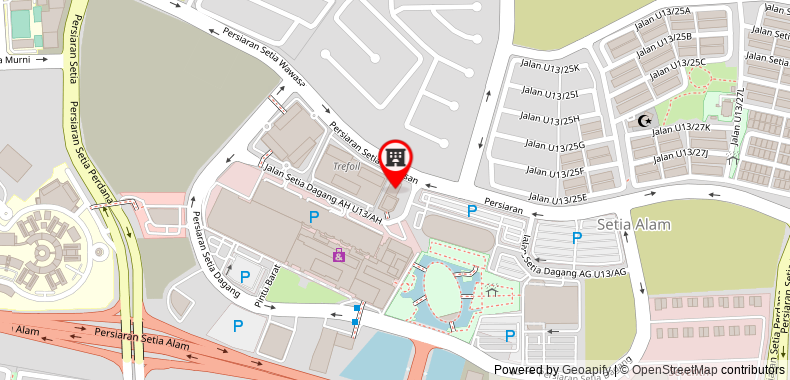 Courtyard by Marriott Setia Alam on maps