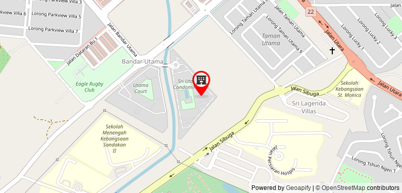 Bản đồ đến Sandakan Holiday Apartment @ Sri Utama Condominium