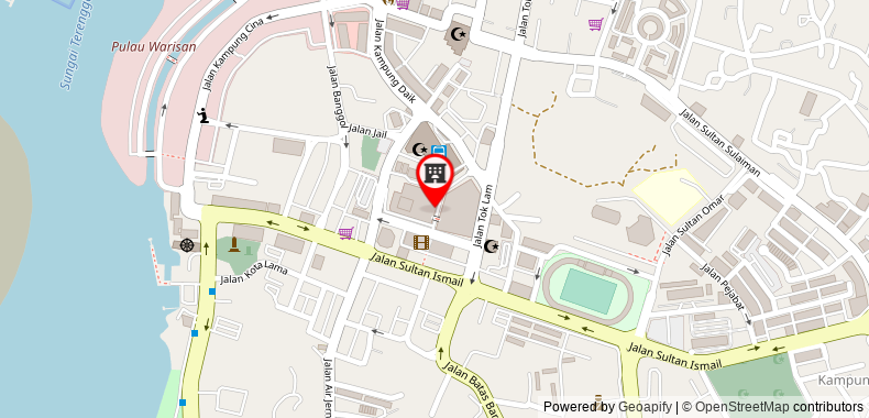 Bản đồ đến Khách sạn Paya Bunga Terengganu