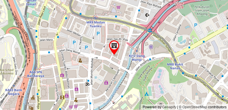 在地图上查看松霏園娜娜的精品套房酒店@金馬區梅納拉M101