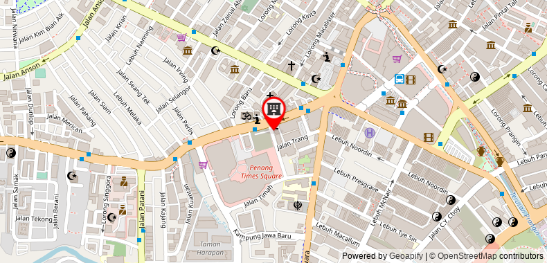 Bản đồ đến Khách sạn Old Penang - Penang Times Square