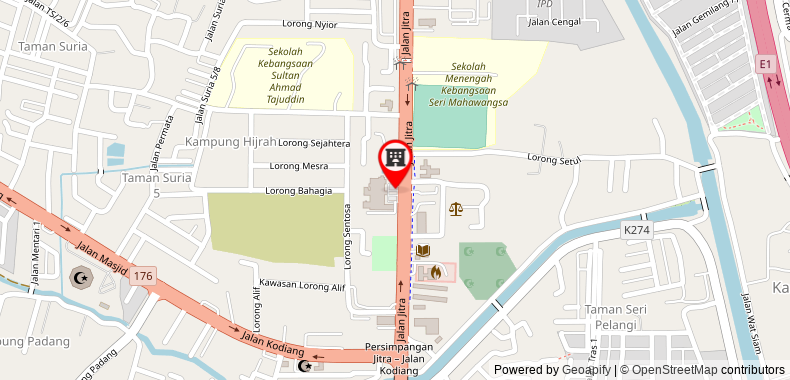 Bản đồ đến Khách sạn Bustani Jitra