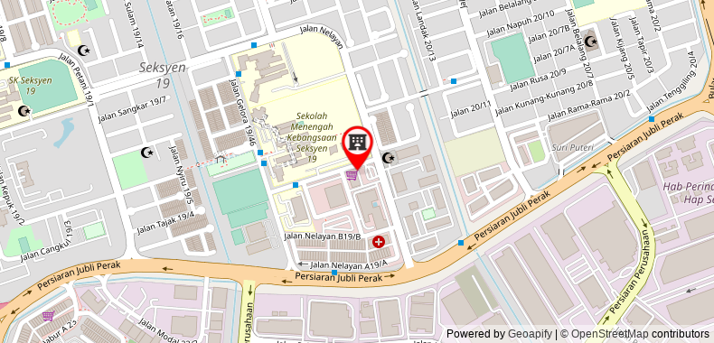 Bản đồ đến Khách sạn de Art @ Section 19 Shah Alam