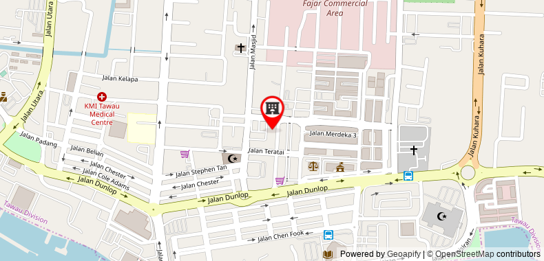 Prince Hotel on maps