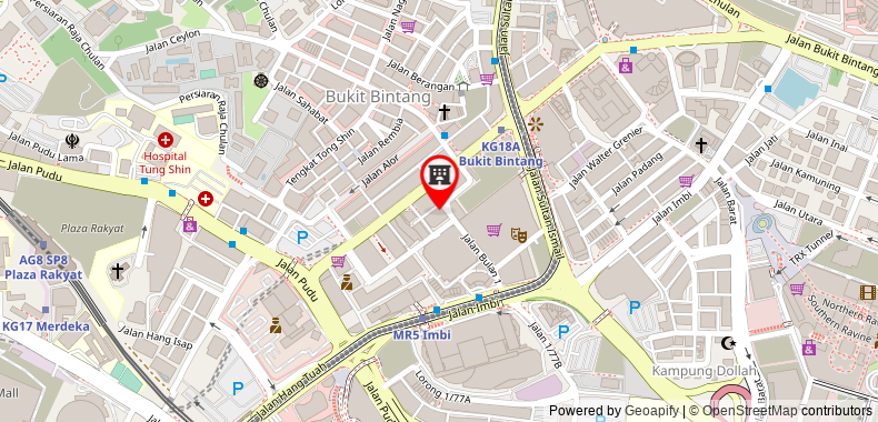Hotel Capitol Kuala Lumpur on maps