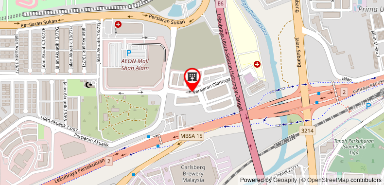 Bản đồ đến Cosy and convenient pad at Menara U2, Shah Alam