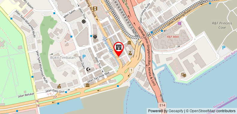 J.A Residence Hotel on maps