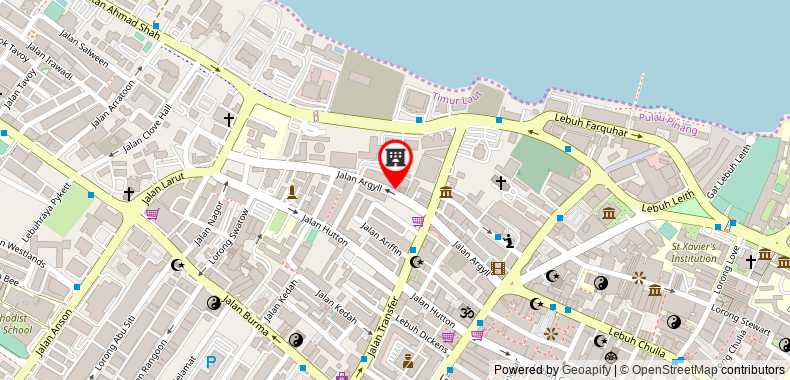 Bản đồ đến OZO George Town Penang