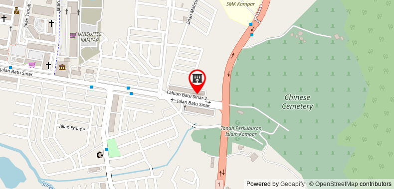 Bản đồ đến Khách sạn Kampar Boutique (Kampar Sentral)
