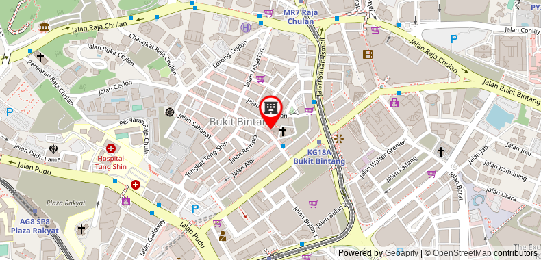 Bản đồ đến Replica Inn Bukit Bintang