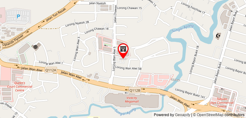 Bản đồ đến Khách sạn Viva Kuching