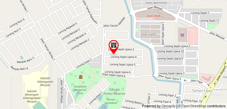 Bản đồ đến Sandakan Guest House Homestay