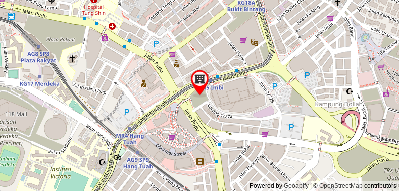 在地图上查看時代廣場吉隆坡套房酒店