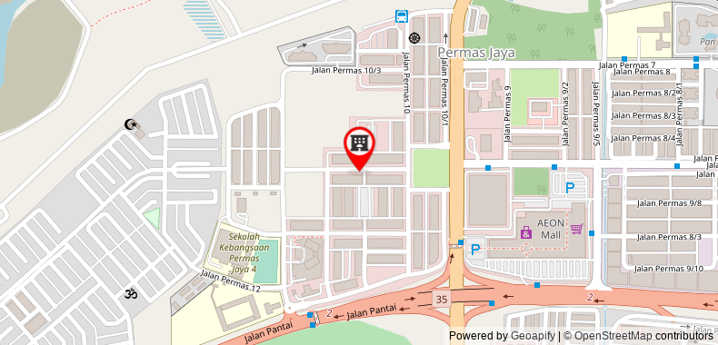 Bản đồ đến Khách sạn GD - Permas Jaya