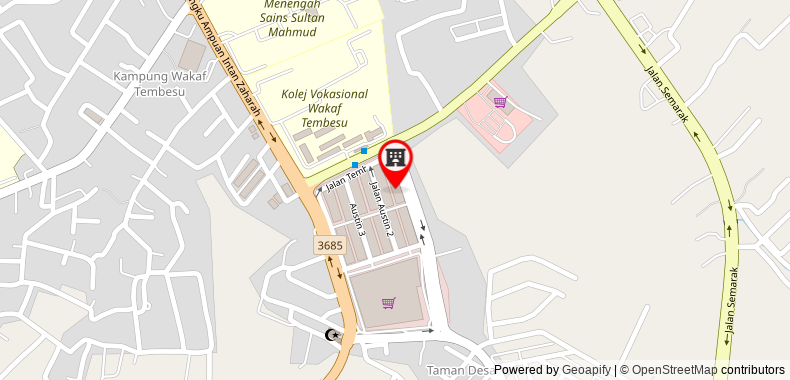 Bản đồ đến Khách sạn OYO 768 Fajar Baru Boutique