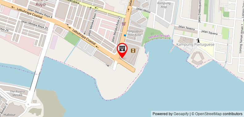在地图上查看馬六甲哈登廣場酒店