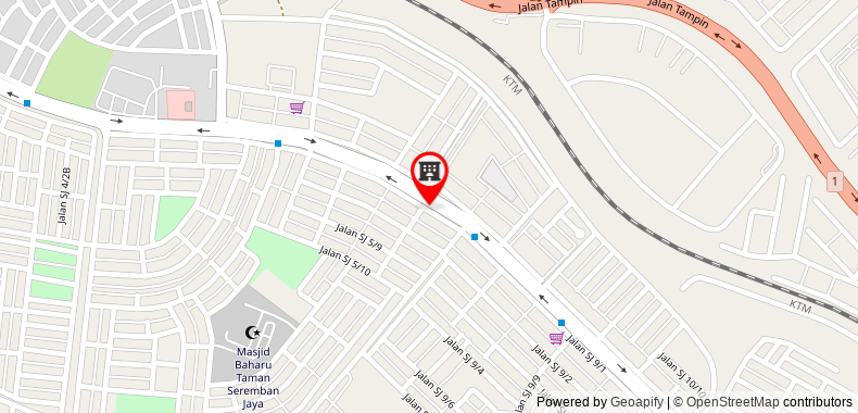 Bản đồ đến Khách sạn OYO 287 Seremban Jaya