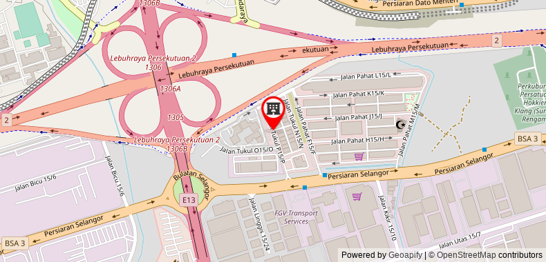 Bản đồ đến Khách sạn Smart Shah Alam Seksyen 15