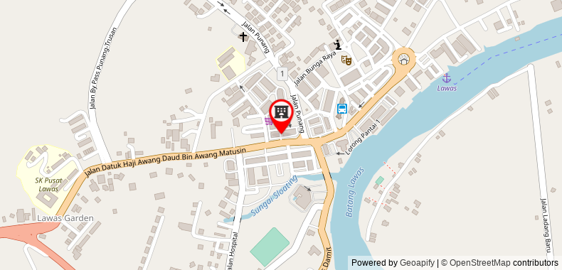 Bản đồ đến Khách sạn Perdana