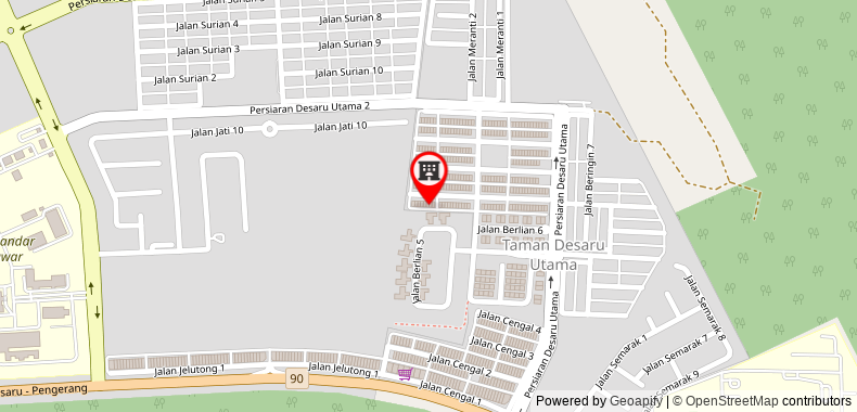 Bản đồ đến Khách sạn Desaru Penawar