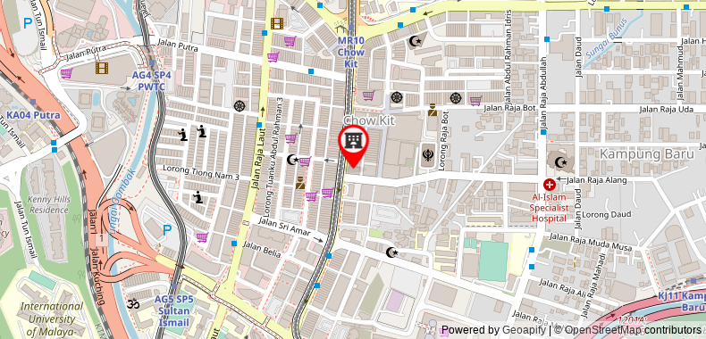 Bản đồ đến Hilton Garden Inn Kuala Lumpur - South