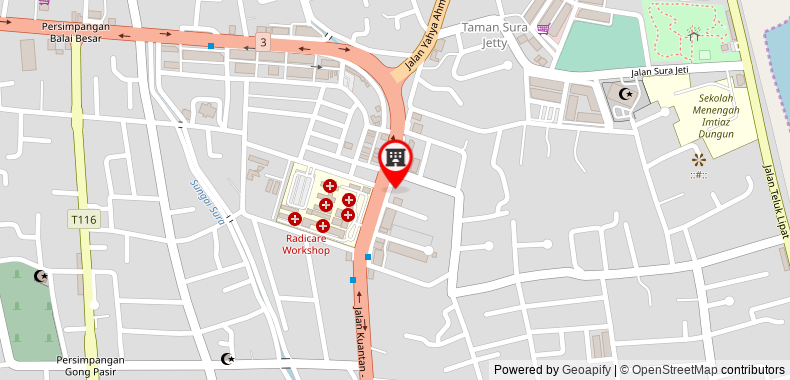 Bản đồ đến Khách sạn OYO 90120 MI Dungun