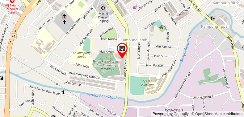 Bản đồ đến Khách sạn Taiping Perdana