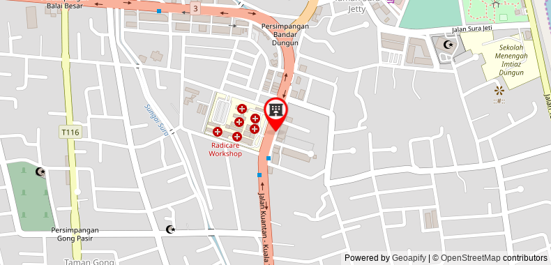 Bản đồ đến Khách sạn Saujana