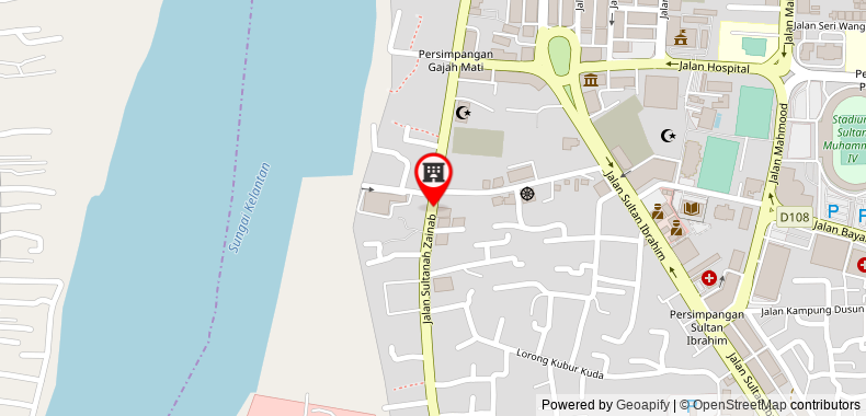 Bản đồ đến Selesa 2R 3Queens WiFi A/C NJOI PARKING@CENTRAL KB