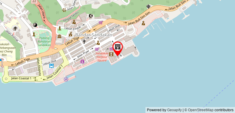 Bản đồ đến Khách sạn OYO 89945 Marine Bay