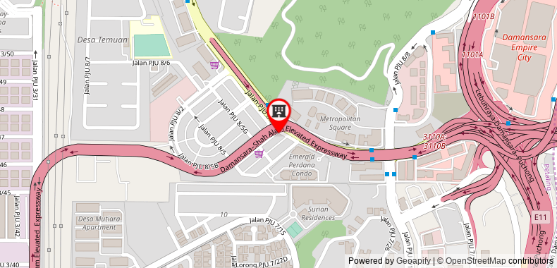 Bản đồ đến Ritze Perdana 2 [Netflix+FREE parking]