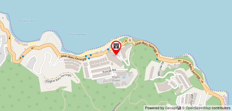 Bản đồ đến DoubleTree Resort by Hilton Penang