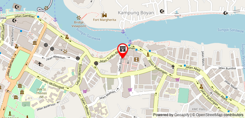 Tune Hotel - Waterfront Kuching on maps