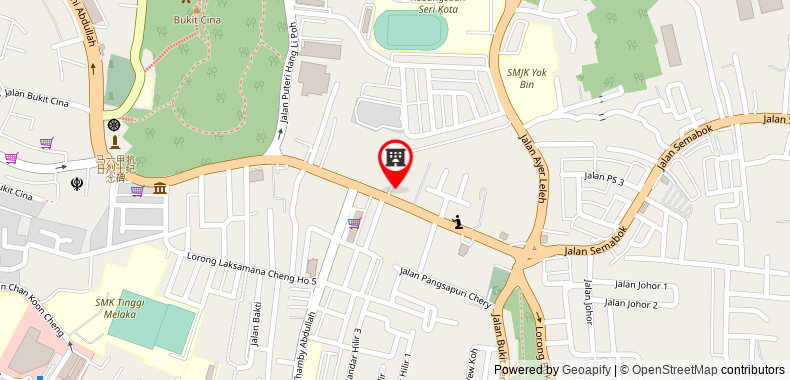 Bản đồ đến Khách sạn 707 (CHENG HO) MELAKA