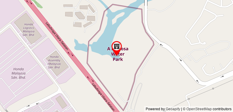 Bản đồ đến Villa Crystalrhene, at AFamosa Resort Melaka