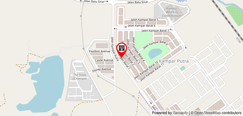 Bản đồ đến Kampar Fully Furnished Studio near UTAR/DisneyAve