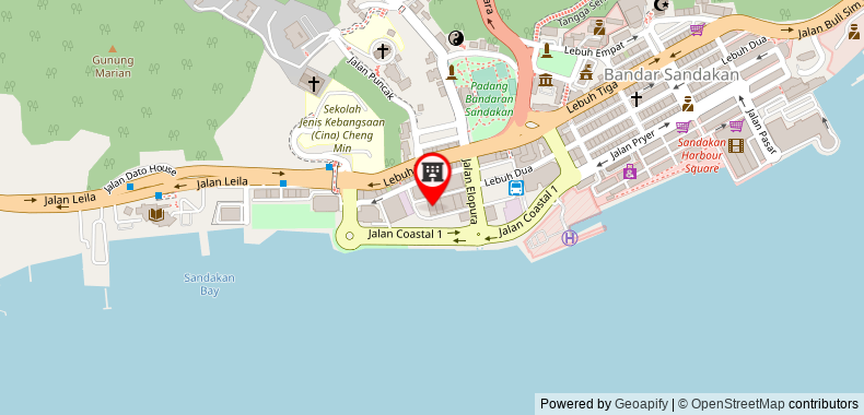 Hotel Seafront Sandakan on maps