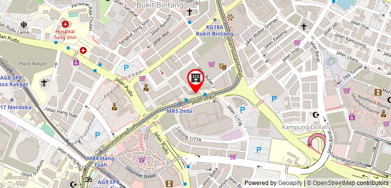 Melia Kuala Lumpur on maps