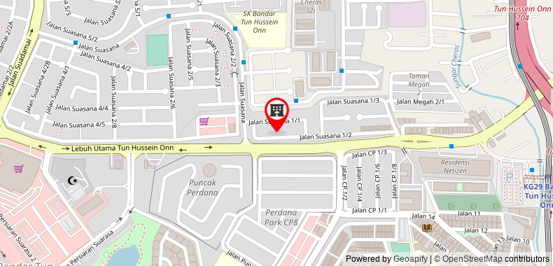 Bản đồ đến Landmark Residence 1 2-6pax Luxury Cheras SG LONG