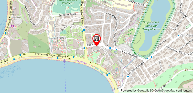 Bản đồ đến Hilton Noumea La Promenade Residences