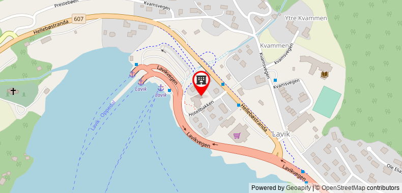 Bản đồ đến Khách sạn Lavik Fjord & Apartments