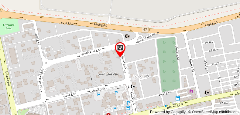 Haffa House Salalah on maps
